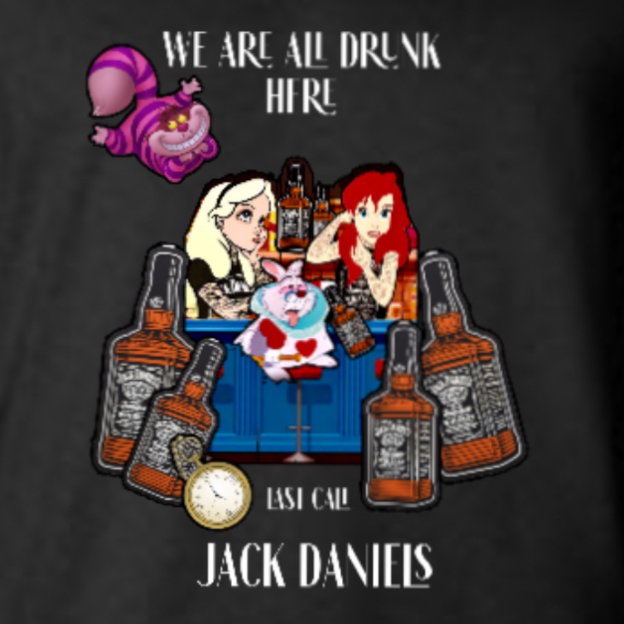 Bougie And Boozy Boutique Jack Daniels Tee In Black